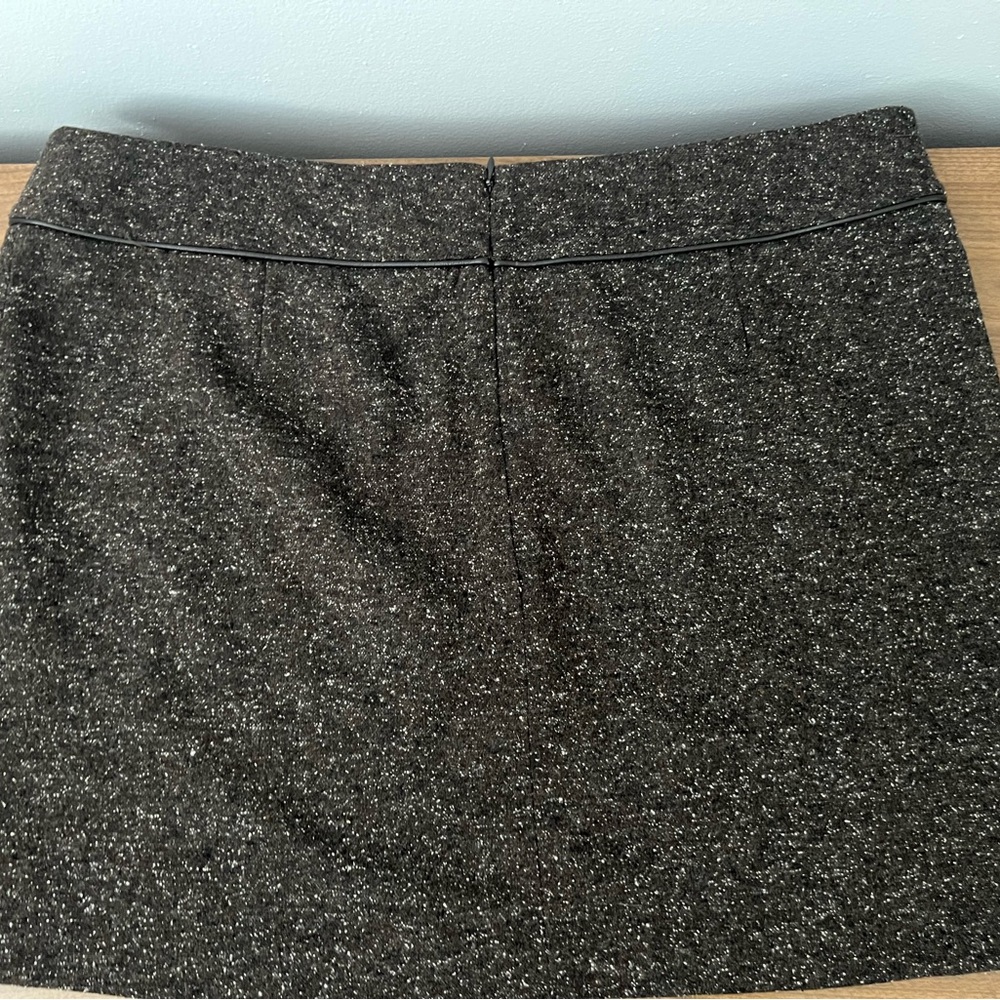 VTG- Old Navy Brown Tweed Mini Skirt - Picture 2 of 4
